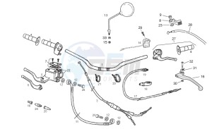 SMT 50 drawing Handlebar - Controls