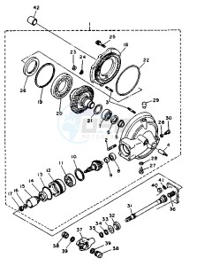 XV VIRAGO 750 drawing DRIVE SHAFT