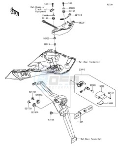 Z1000SX ZX1000LEF FR GB XX (EU ME A(FRICA) drawing Taillight(s)