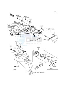 ZZR1400 ABS ZX1400FFFA FR GB XX (EU ME A(FRICA) drawing Taillight(s)