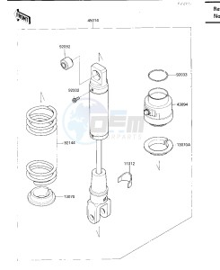 KL 650 A [KLR650] (A1-A5) [KLR650] drawing SHOCK ABSORBER