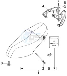 Fly 150 (USA) USA drawing Saddle - Grip