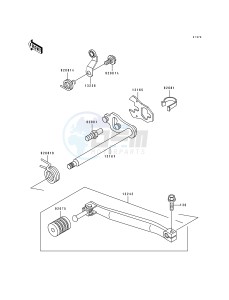 KL 650 B [TENGAI] (B2-B3) [TENGAI] drawing GEAR CHANGE MECHANISM