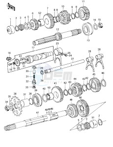 KZ 1000 D [Z1R] (D1) [Z1R] drawing TRANSMISSION_CHANGE DRUM -- 78 D1- -