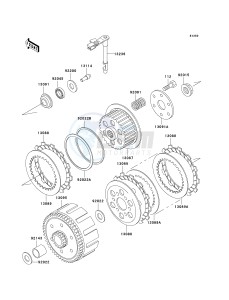 KLX 250 D [KLX250R] (D2-D4) [KLX250R] drawing CLUTCH