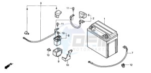 CB1000F drawing BATTERY