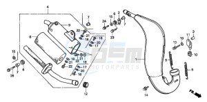 CR125R drawing EXPANSION CHAMBER (1)