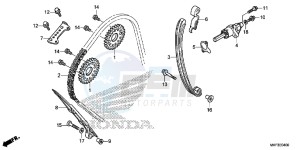 CBR1000S1 2ED - (2ED) drawing CAM CHAIN/TENSIONER