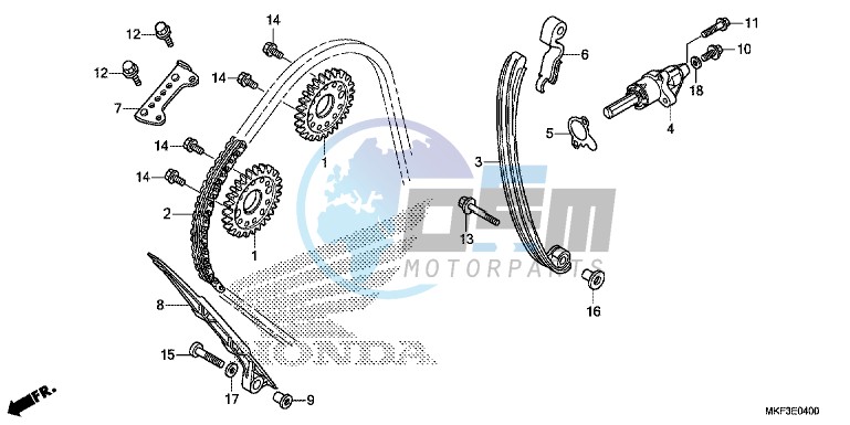 CAM CHAIN/TENSIONER