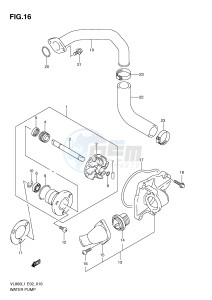 VL800 (E2) VOLUSIA drawing WATER PUMP