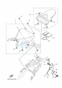 YZF320-A YZF-R3 (B2XH) drawing SEAT