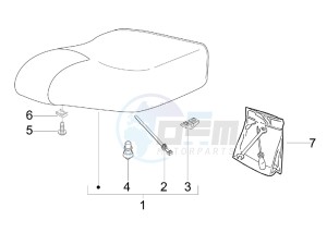 Liberty 125 4t Delivery e3 drawing Saddle seats - Tool roll