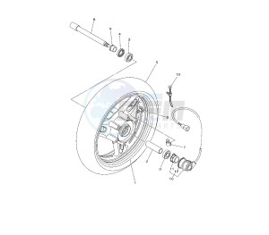 XP T-MAX SV 500 drawing FRONT WHEEL