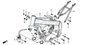 CR250R drawing FRAME BODY (2)