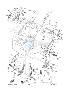 MTN320-A MTN-320-A MT-03 (B9A2) drawing STAND & FOOTREST