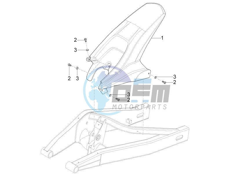 Rear mudguard