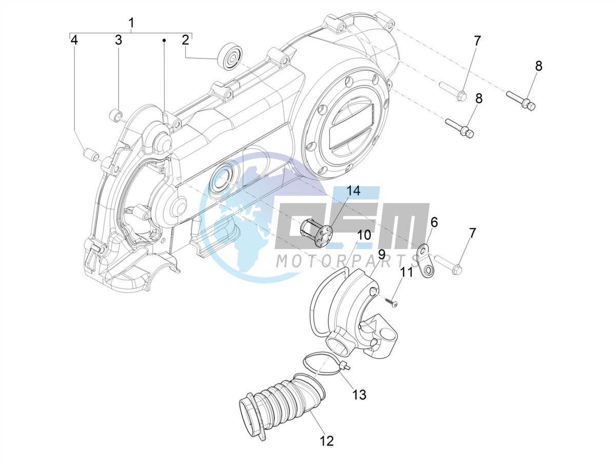 Crankcase cover - Crankcase cooling