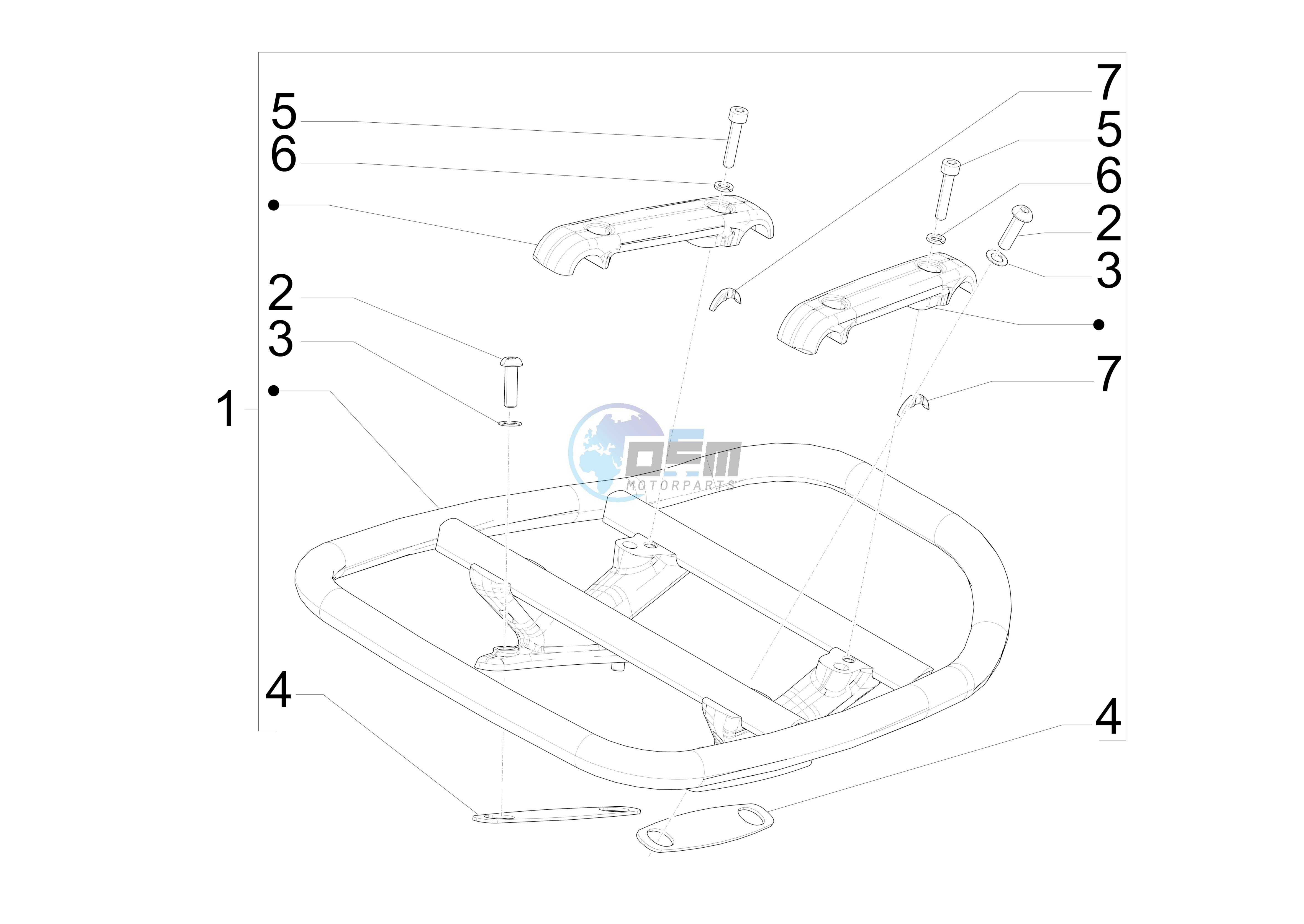 Rear luggage rack