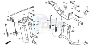 VFR750F drawing STAND (VFR750FL/FM/FN/FP)