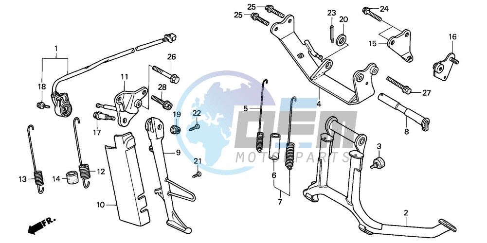 STAND (VFR750FL/FM/FN/FP)