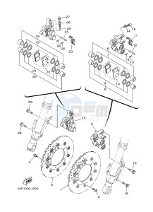 XT1200Z (2BS1 2BS2) drawing FRONT BRAKE CALIPER