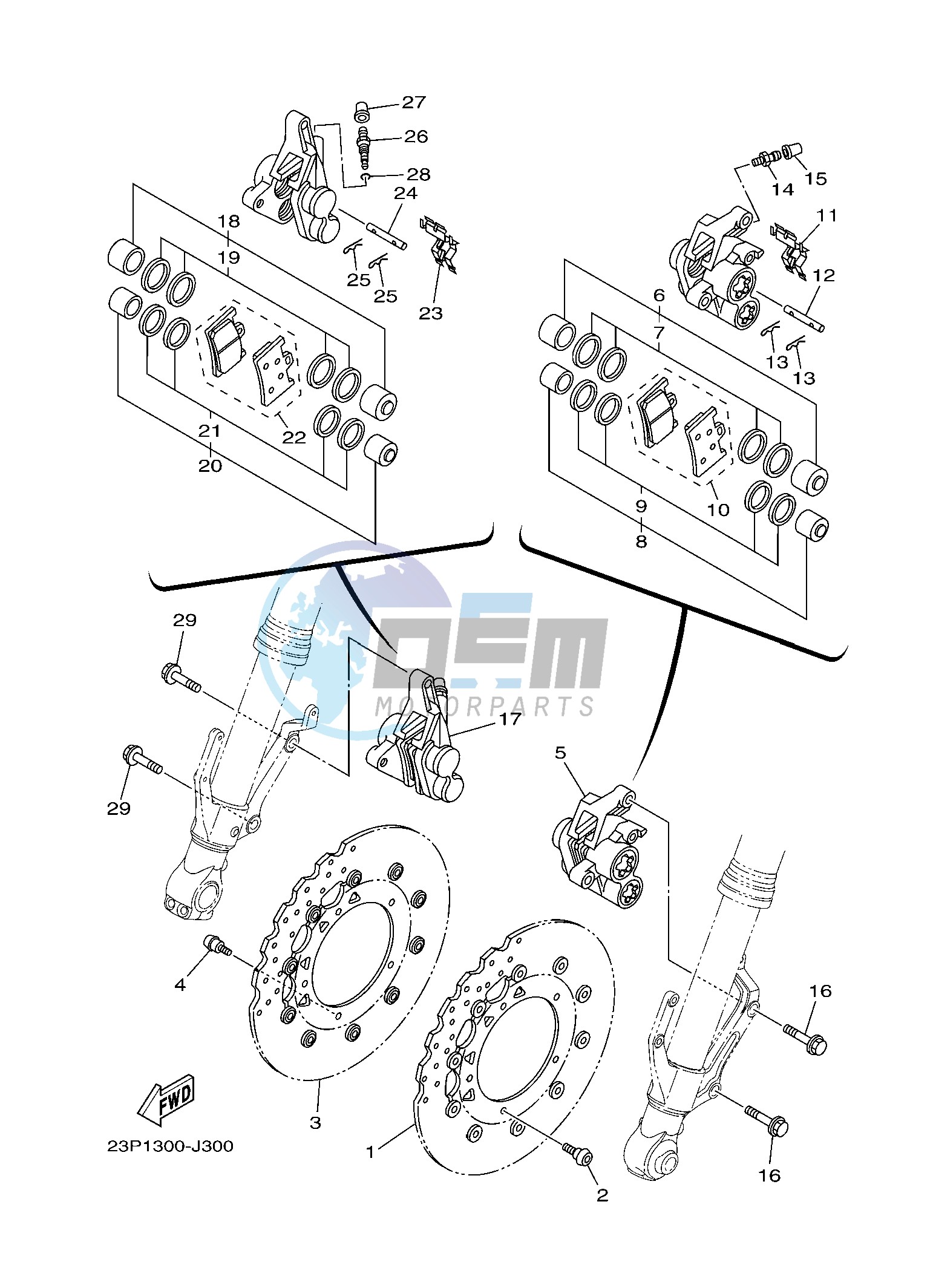 FRONT BRAKE CALIPER