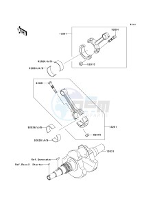 KVF 750 C [BRUTE FORCE 750 4X4I] (C6F-C7F) C6F drawing CRANKSHAFT