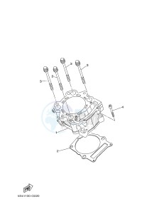 YXM700E YXM700PE MP 700 EPS (1XPC) drawing CYLINDER