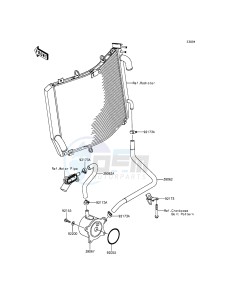 ZZR1400 ABS ZX1400FFF FR GB XX (EU ME A(FRICA) drawing Oil Cooler