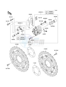 ZR 750 L [Z750 AU] (L7F-L8F) L7F drawing FRONT BRAKE