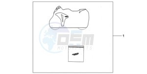 CBR1000RA9 U / ABS MME SPC drawing INDOOR CYCLE COVER