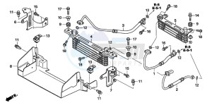 TRX500FM drawing OIL COOLER