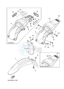 TT-R125 TT-R125LWE (19CW 19CX) drawing FENDER