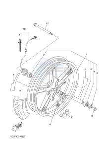 YZF-R125 R125 (5D7F 5D7F 5D7F) drawing FRONT WHEEL