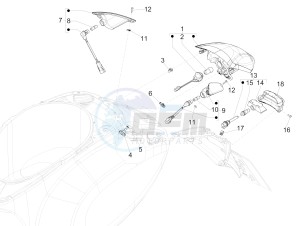 PRIMAVERA 150 4T 3V IGET ABS E4 (EMEA) drawing Rear headlamps - Turn signal lamps