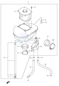 SV650S (E2) drawing AIR CLEANER