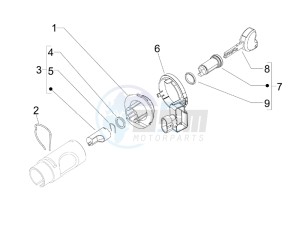 LXV 125 4T Navy (Euro 3) drawing Locks