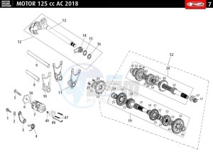 MRT-125-E4-AC-SM-BLACK drawing GEARSHIFT - TRANSMISION