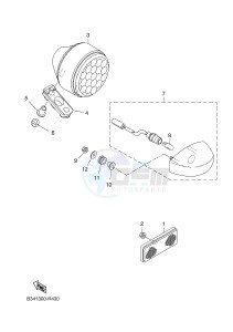 MTM690-U MTM-690-U XSR700 (B342 B342) drawing TAILLIGHT