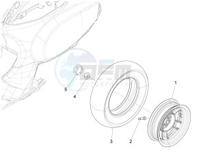 SXL 150 4T 3V CARB drawing Rear wheel