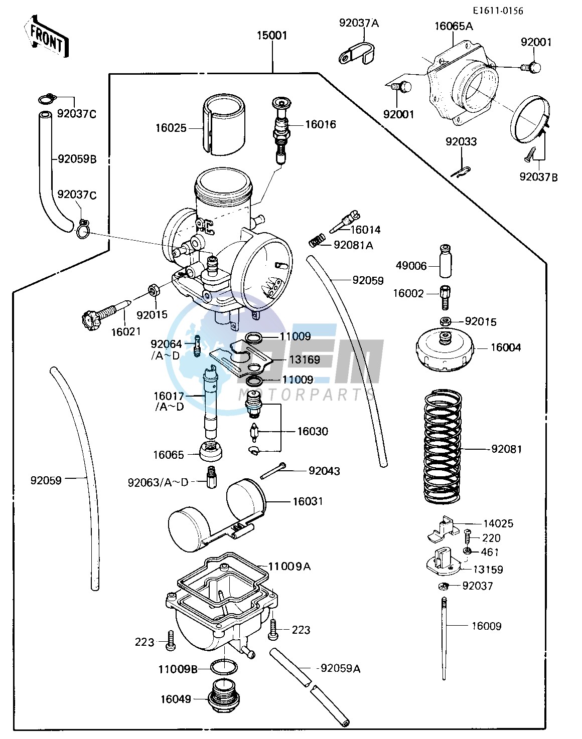 CARBURETOR   -- 84 KX250-C2- -