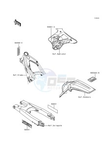 KX 250 K [KX250] (K3) [KX250] drawing LABELS