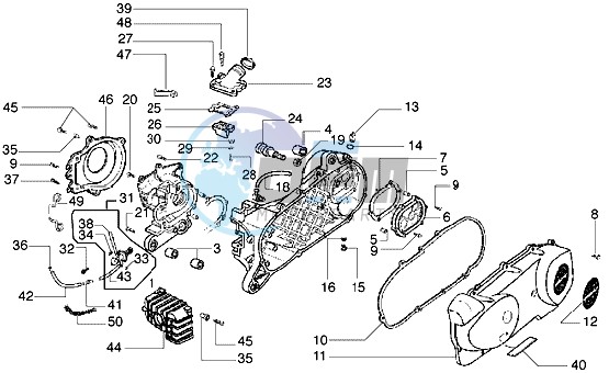 Crankcase- Oil pump