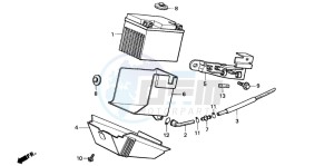 PK50 drawing BATTERY