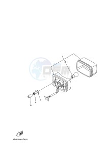 YFM700FWBD YFM70KPXJ KODIAK 700 EPS (B32G) drawing TAILLIGHT