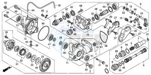 TRX420FE FOURTRAX ES drawing FRONT FINAL GEAR