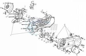 ATLANTIS BULLET - 50 cc VTHAL1AE2 Euro 2 2T AC FRA drawing Crankcase (Positions)