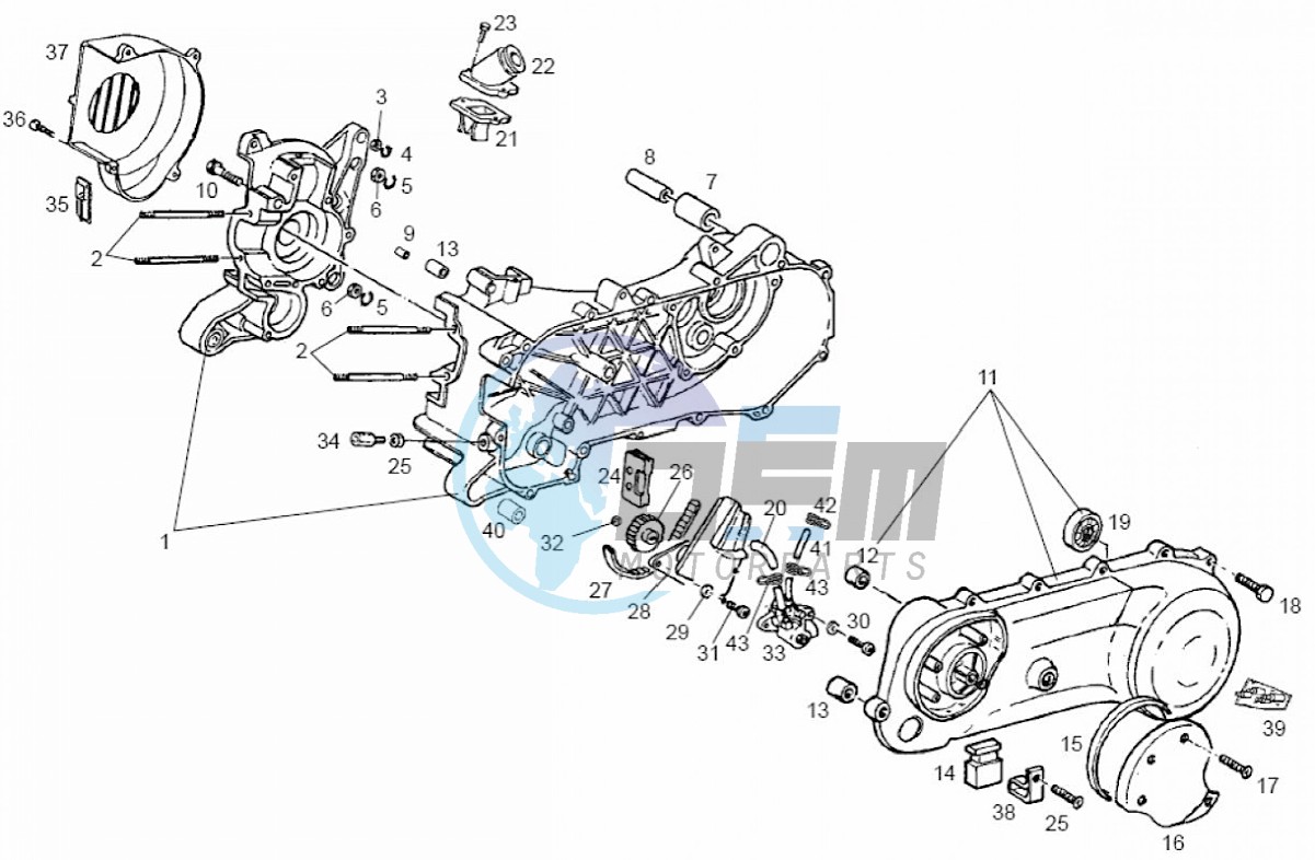 Crankcase (Positions)