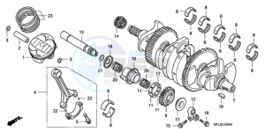 CBR1000RAA Europe Direct - (ED / ABS HRC) drawing CRANKSHAFT/PISTON