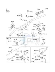 KX 60 B [KX60] (B10-B14) [KX60] drawing HANDLEBAR